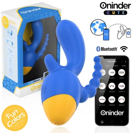 Oninder Cute - Love 3 Some Triplo Vibratore - App Gratuita - ONINDER CUTE - Vibratori con App | erosidea.com
