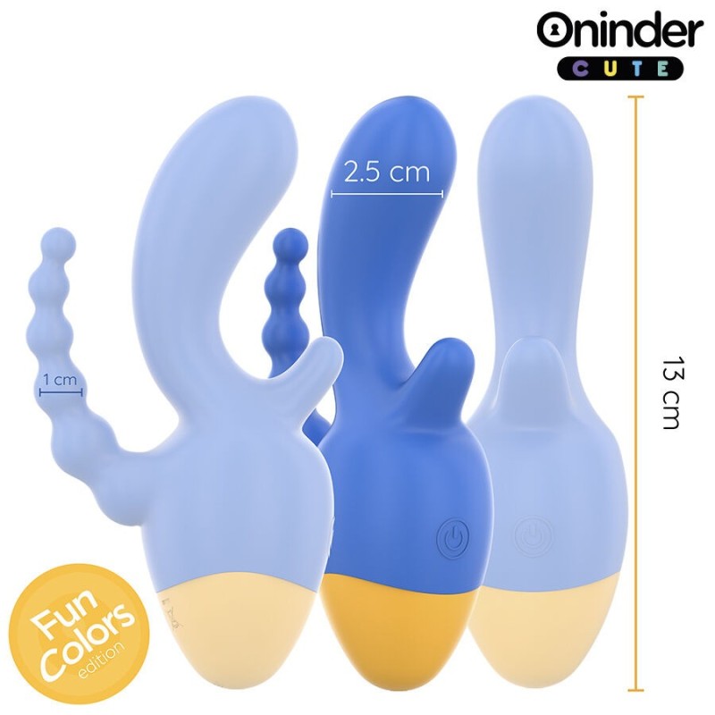 Oninder Cute - Love 3 Some Triplo Vibratore - App Gratuita - ONINDER CUTE - Vibratori con App | erosidea.com