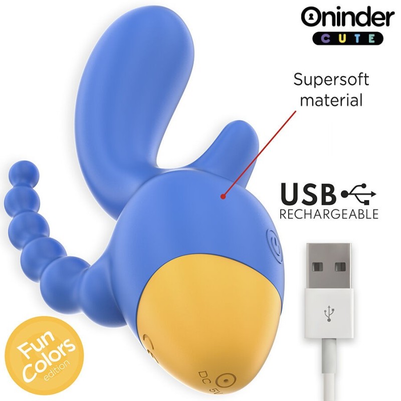 Oninder Cute - Love 3 Some Triplo Vibratore - App Gratuita - ONINDER CUTE - Vibratori con App | erosidea.com