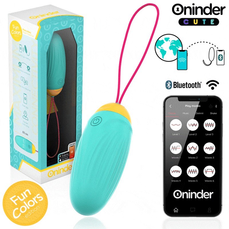 Oninder Cute - Uovo Vibro-Rotante In Silicone Con Gemma Per Amore E Piacere - App Gratuita - ONINDER CUTE - Ovetti Palline Sfere | erosidea.com