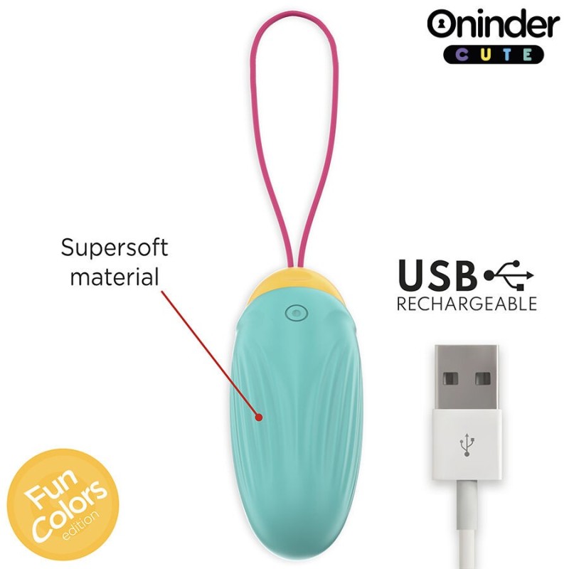 Oninder Cute - Uovo Vibro-Rotante In Silicone Con Gemma Per Amore E Piacere - App Gratuita - ONINDER CUTE - Ovetti Palline Sfere | erosidea.com