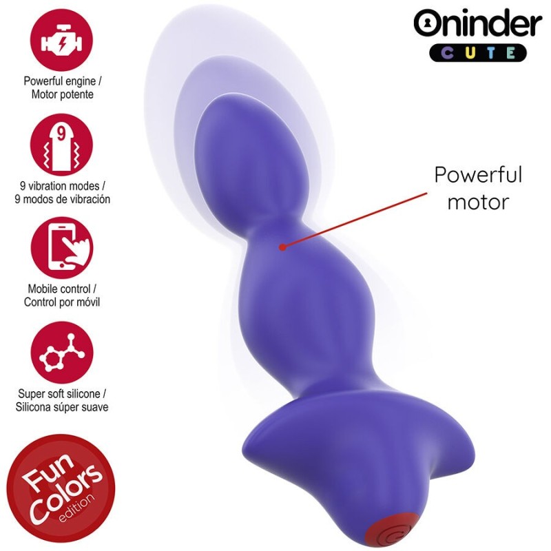 Oninder Cute - Dilatatore Anale Vibrante Love Butt - App Gratuita - ONINDER CUTE - Vibratori con App | erosidea.com