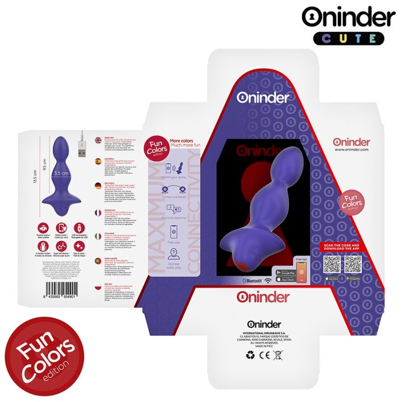 Oninder Cute - Dilatatore Anale Vibrante Love Butt - App Gratuita - ONINDER CUTE - Vibratori con App | erosidea.com