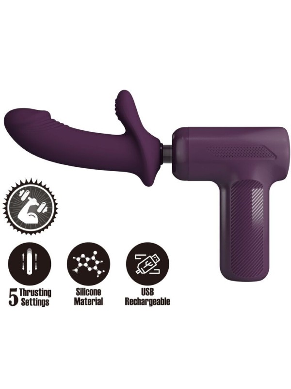 Pretty Love - Dj Scholar Massaggiatore 5 Impostazioni Viola - PRETTY LOVE C-TYPE - Magic Wand | erosidea.com