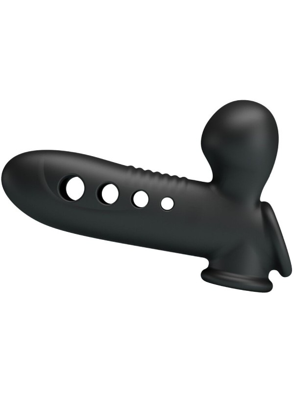 Pretty Love - Manicotto Per Pene Crane Con Airbag Nero - PRETTY LOVE - Guaine e Prolunghe | erosidea.com