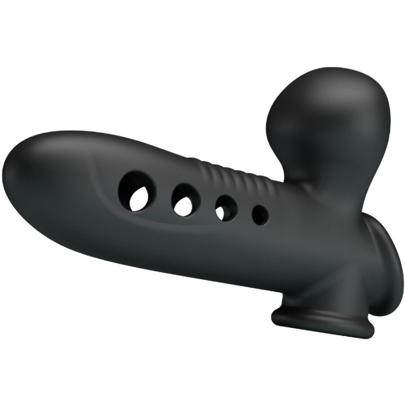 Pretty Love - Manicotto Per Pene Crane Con Airbag Nero - PRETTY LOVE - Guaine e Prolunghe | erosidea.com