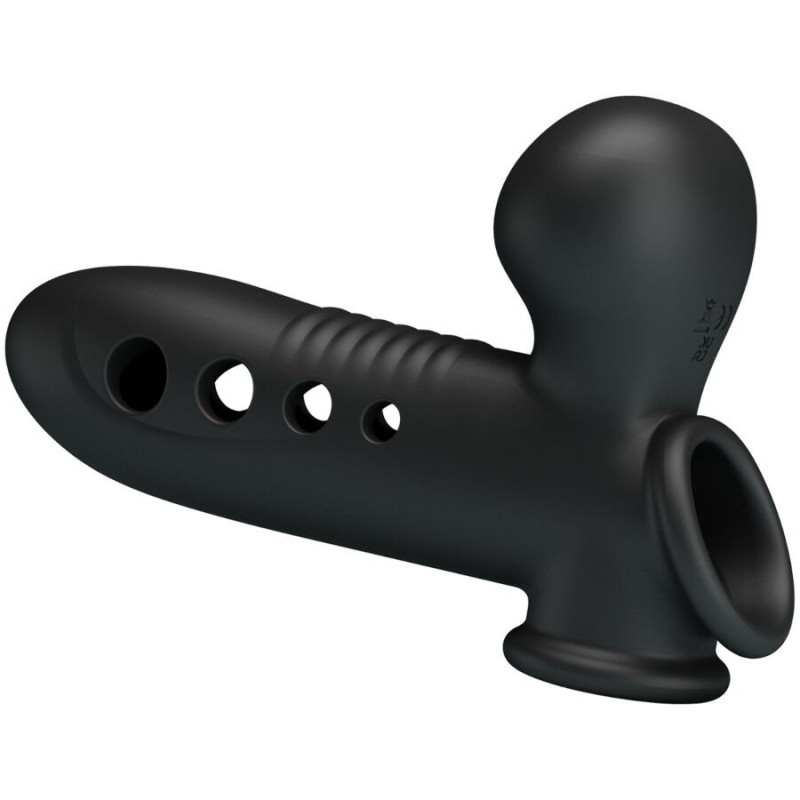 Pretty Love - Manicotto Per Pene Crane Con Airbag Nero - PRETTY LOVE - Guaine e Prolunghe | erosidea.com