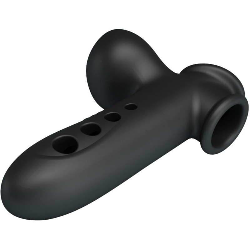 Pretty Love - Manicotto Per Pene Crane Con Airbag Nero - PRETTY LOVE - Guaine e Prolunghe | erosidea.com