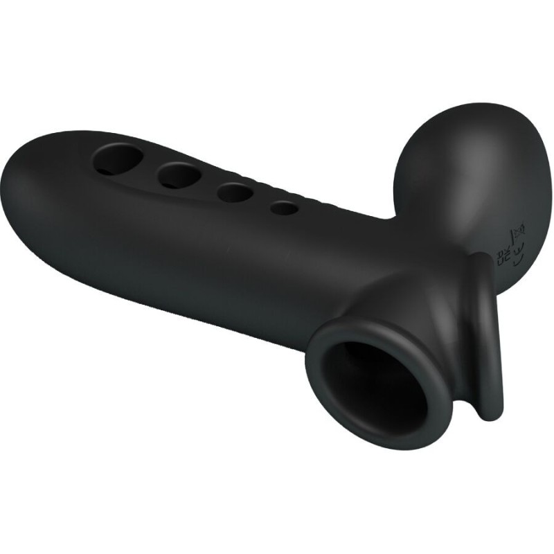 Pretty Love - Manicotto Per Pene Crane Con Airbag Nero - PRETTY LOVE - Guaine e Prolunghe | erosidea.com