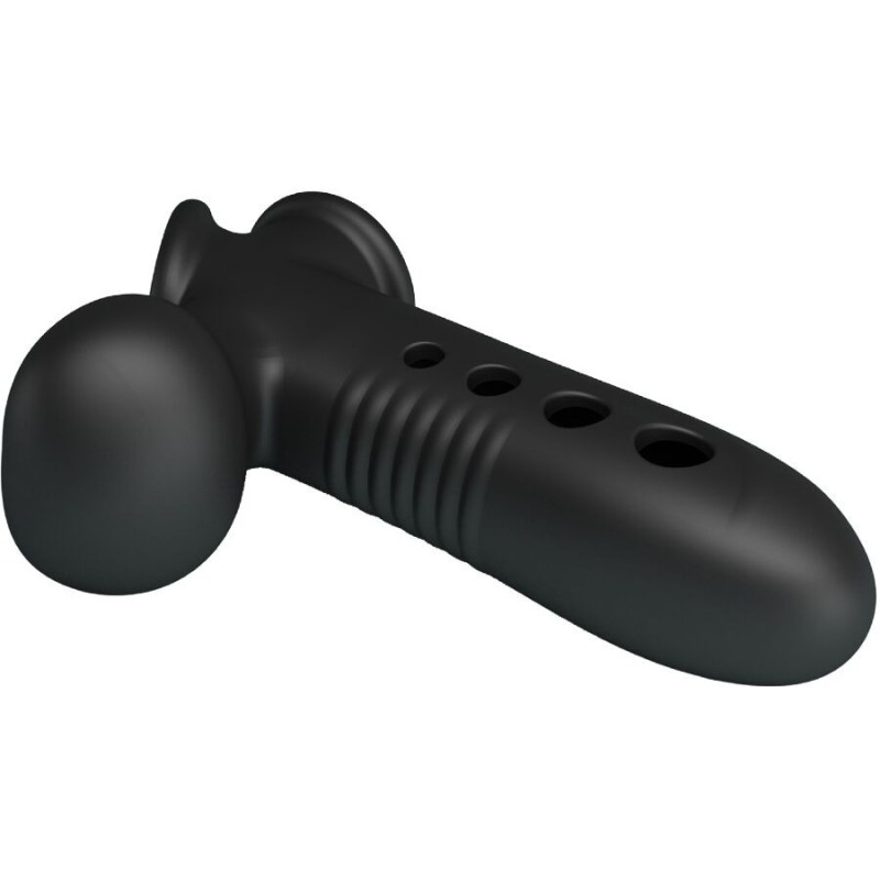 Pretty Love - Manicotto Per Pene Crane Con Airbag Nero - PRETTY LOVE - Guaine e Prolunghe | erosidea.com
