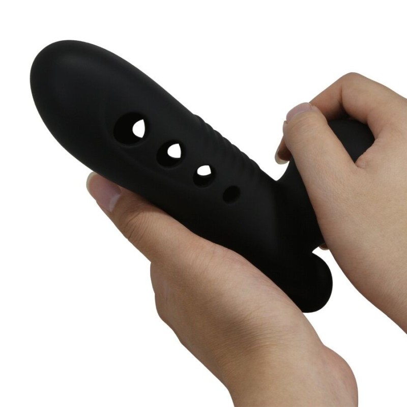 Pretty Love - Manicotto Per Pene Crane Con Airbag Nero - PRETTY LOVE - Guaine e Prolunghe | erosidea.com