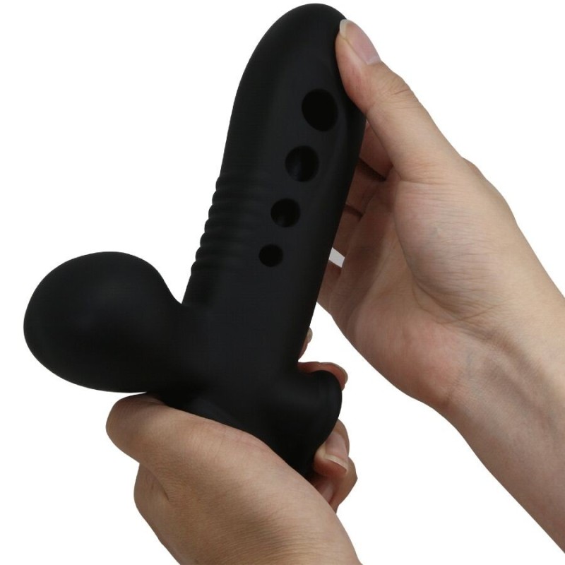 Pretty Love - Manicotto Per Pene Crane Con Airbag Nero - PRETTY LOVE - Guaine e Prolunghe | erosidea.com