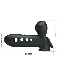 Pretty Love - Manicotto Per Pene Crane Con Airbag Nero - PRETTY LOVE - Guaine e Prolunghe | erosidea.com