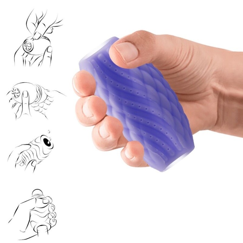 Pretty Love - Silicone Masturbatore Maschile Viola - PRETTY LOVE - Masturbatori Mini | erosidea.com