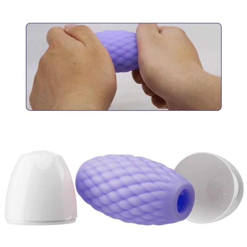 Pretty Love - Silicone Masturbatore Maschile Viola - PRETTY LOVE - Masturbatori Mini | erosidea.com
