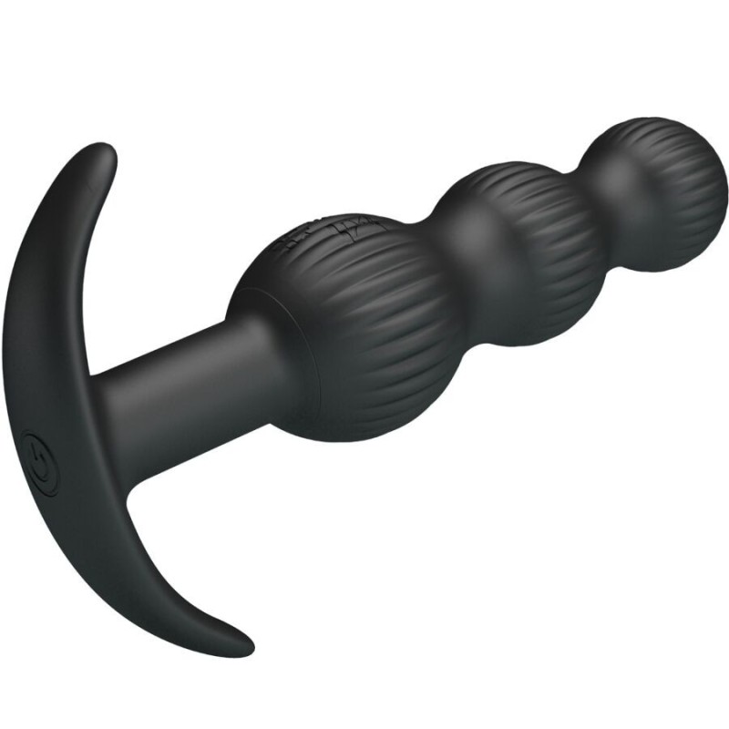 Pretty Love Sidney Plug Anale 10 Vibrazioni Nero - PRETTY LOVE - Plug e Catene Anali | erosidea.com