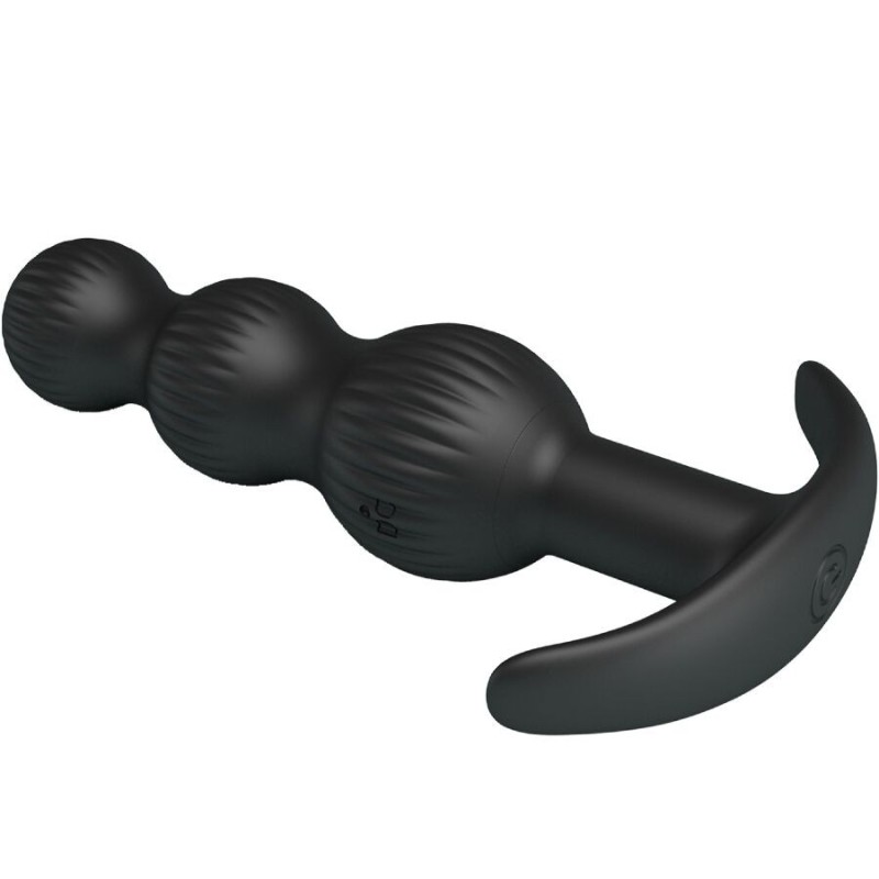 Pretty Love Sidney Plug Anale 10 Vibrazioni Nero - PRETTY LOVE - Plug e Catene Anali | erosidea.com