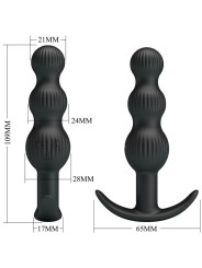 Pretty Love Sidney Plug Anale 10 Vibrazioni Nero - PRETTY LOVE - Plug e Catene Anali | erosidea.com