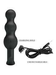 Pretty Love Sidney Plug Anale 10 Vibrazioni Nero - PRETTY LOVE - Plug e Catene Anali | erosidea.com