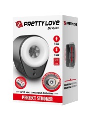 Pretty Love - Dj Girl Masturbatore Maschile Con Vibrazione 5 Impostazioni Nero - PRETTY LOVE MALE - Masturbatori | erosidea.com