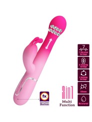 Pretty Love - Dejon 3 In 1 Multifunzione Vibratore Rabbit Rosa - PRETTY LOVE - Vibratori Rabbit | erosidea.com