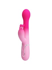 Pretty Love - Dejon 3 In 1 Multifunzione Vibratore Rabbit Rosa - PRETTY LOVE - Vibratori Rabbit | erosidea.com