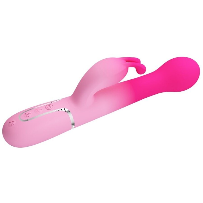 Pretty Love - Dejon 3 In 1 Multifunzione Vibratore Rabbit Rosa - PRETTY LOVE - Vibratori Rabbit | erosidea.com