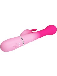 Pretty Love - Dejon 3 In 1 Multifunzione Vibratore Rabbit Rosa - PRETTY LOVE - Vibratori Rabbit | erosidea.com