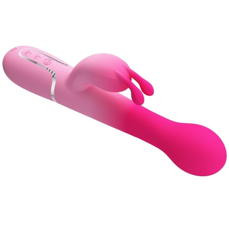 Pretty Love - Dejon 3 In 1 Multifunzione Vibratore Rabbit Rosa - PRETTY LOVE - Vibratori Rabbit | erosidea.com