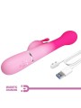 Pretty Love - Dejon 3 In 1 Multifunzione Vibratore Rabbit Rosa - PRETTY LOVE - Vibratori Rabbit | erosidea.com