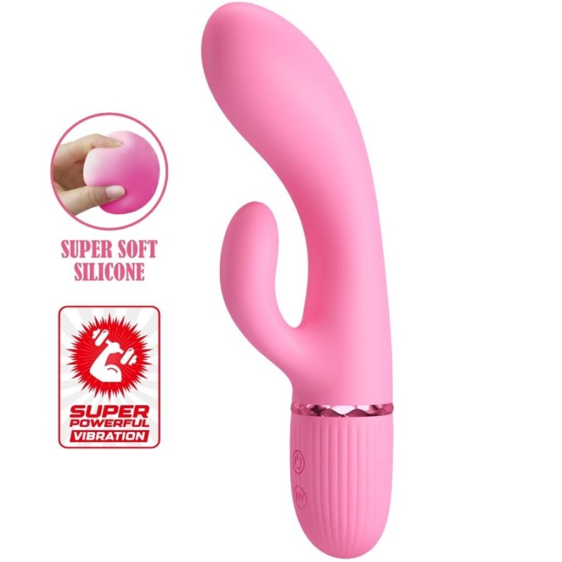 Pretty Love - Vibratore Rabbit Marski - Rosa - PRETTY LOVE FLIRTATION - Vibratori Rabbit | erosidea.com