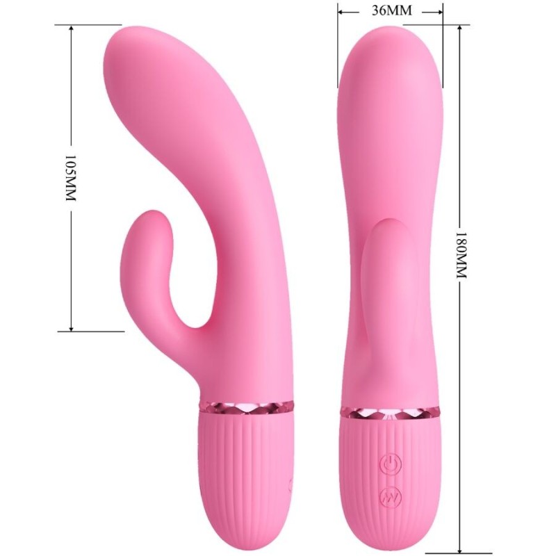 Pretty Love - Vibratore Rabbit Marski - Rosa - PRETTY LOVE FLIRTATION - Vibratori Rabbit | erosidea.com