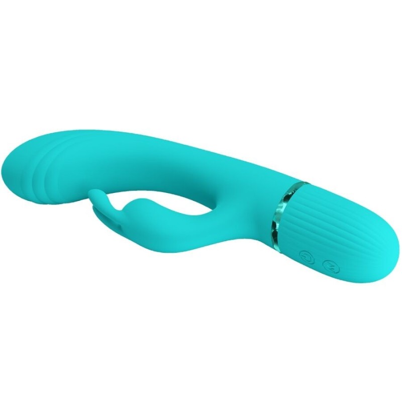 Pretty Love - Vibratore Rabbit Scocco - Turchese - PRETTY LOVE FLIRTATION - Vibratori Rabbit | erosidea.com