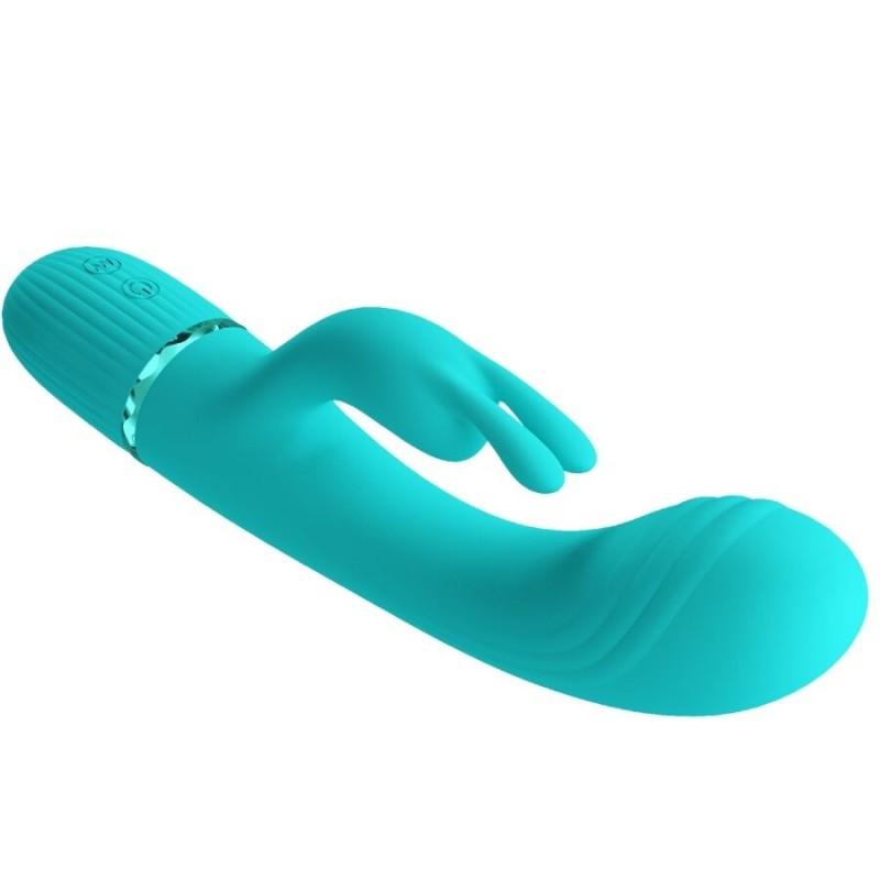 Pretty Love - Vibratore Rabbit Scocco - Turchese - PRETTY LOVE FLIRTATION - Vibratori Rabbit | erosidea.com