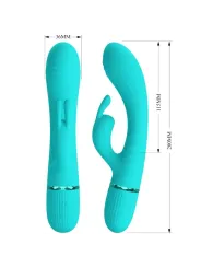 Pretty Love - Vibratore Rabbit Scocco - Turchese - PRETTY LOVE FLIRTATION - Vibratori Rabbit | erosidea.com