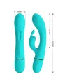 Pretty Love - Vibratore Rabbit Scocco - Turchese - PRETTY LOVE FLIRTATION - Vibratori Rabbit | erosidea.com