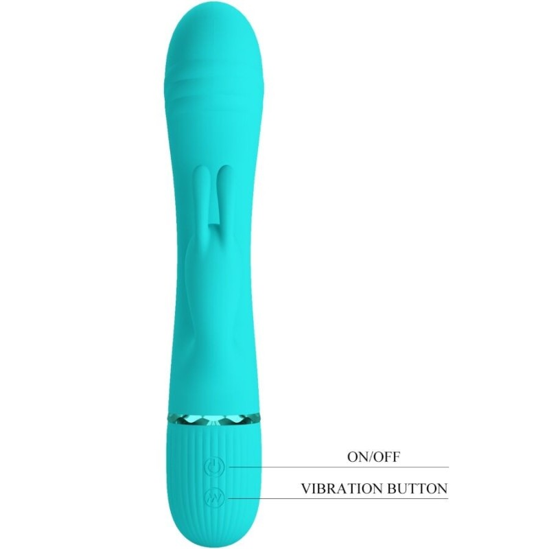 Pretty Love - Vibratore Rabbit Scocco - Turchese - PRETTY LOVE FLIRTATION - Vibratori Rabbit | erosidea.com