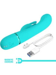 Pretty Love - Vibratore Rabbit Scocco - Turchese - PRETTY LOVE FLIRTATION - Vibratori Rabbit | erosidea.com