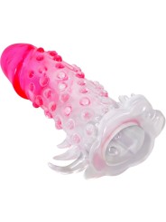 Pretty Love - Guaina Di Allargamento Realistica Wilford Con Pene Rilievo Rosa - PRETTY LOVE - Guaine e Prolunghe | erosidea.com