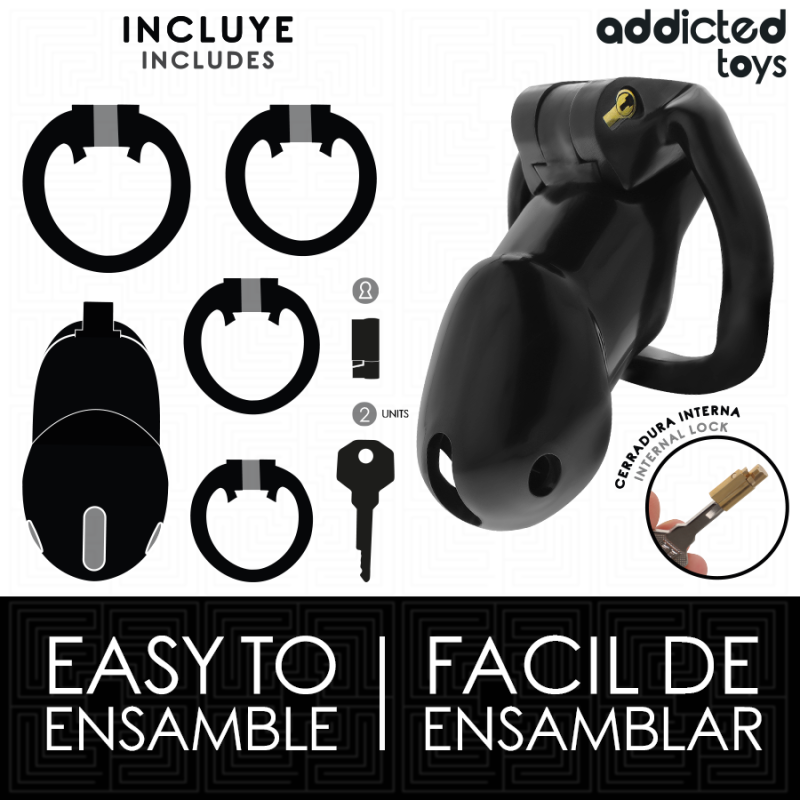 Addicted Toys Locked - Mindnight Cell Gabbia Pene Taglia L - ADDICTED TOYS LOCKED - Costrittivi | erosidea.com