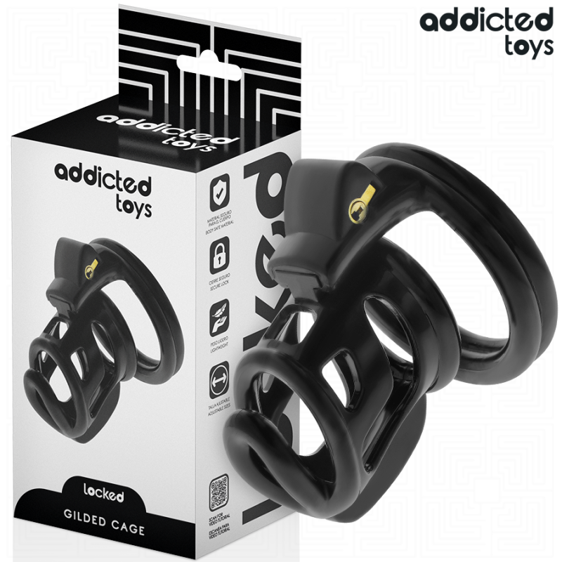 Addicted Toys Locked - Gabbia Pene Gilden Cage Taglia M - ADDICTED TOYS LOCKED - Costrittivi | erosidea.com