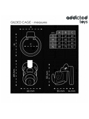 Addicted Toys Locked - Gabbia Pene Gilden Cage Taglia M - ADDICTED TOYS LOCKED - Costrittivi | erosidea.com