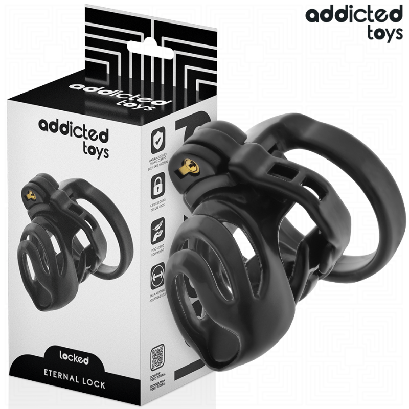 Addicted Toys Locked - Gabbia Pene Con Bloccaggio Eterno 9 Cm - ADDICTED TOYS LOCKED - Costrittivi | erosidea.com