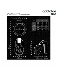 Addicted Toys Locked - Gabbia Pene Sigillata Crypt 8 Cm - ADDICTED TOYS LOCKED - Costrittivi | erosidea.com