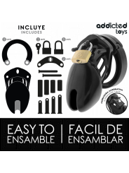 Addicted Toys Locked - Gabbia Pene Obsidian Hold Taglia S - ADDICTED TOYS LOCKED - Costrittivi | erosidea.com