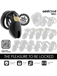 Addicted Toys Locked - Gabbia Pene Obsidian Hold Taglia S - ADDICTED TOYS LOCKED - Costrittivi | erosidea.com