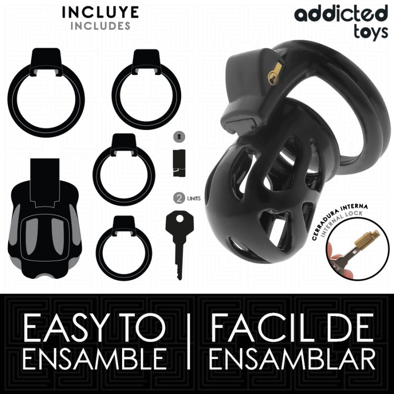 Addicted Toys Locked - Gabbia Pene Silenziosa 75 Cm - ADDICTED TOYS LOCKED - Costrittivi | erosidea.com