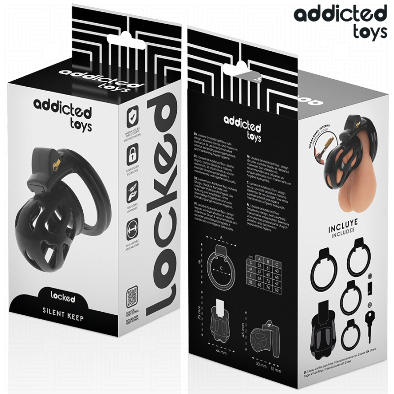 Addicted Toys Locked - Gabbia Pene Silenziosa 75 Cm - ADDICTED TOYS LOCKED - Costrittivi | erosidea.com