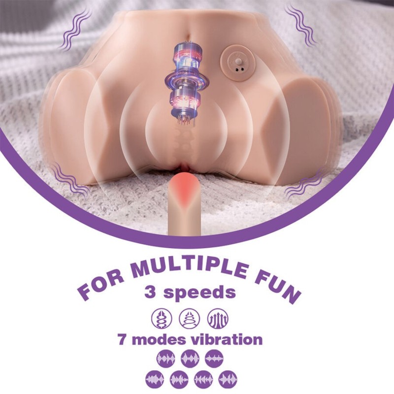Xise - Fennie Shaking Masturbatore Multiposizione Realistico Per Vagina E Ano Con Vibrazione - XISE - Masturbatori Maxi | erosidea.com
