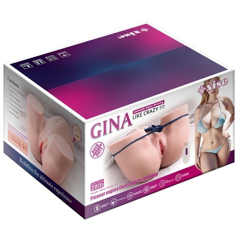 Xise - Gina Masturbatore Vagina Realistico Multiposizione Con Vibrazione E Telecomando - XISE - Masturbatori Vagina | erosidea.com